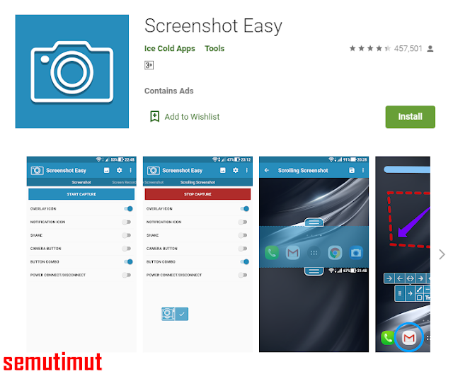 cara screenshot hp samsung j2 prime tanpa menekan tombol power