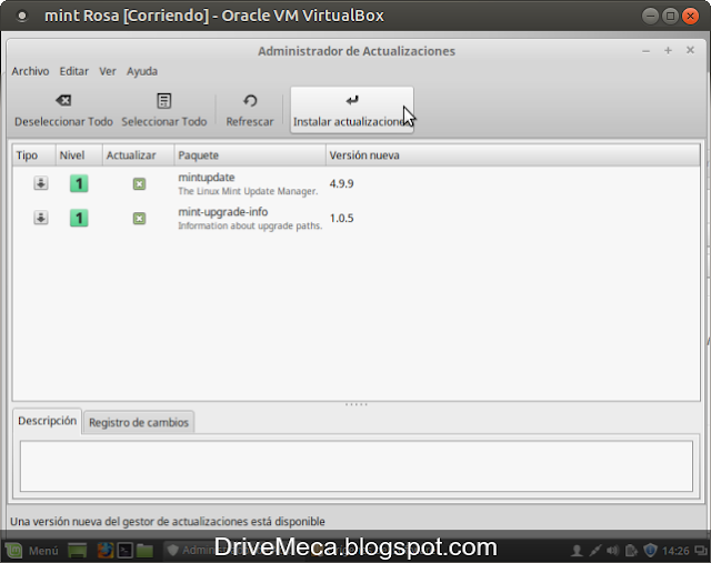 DriveMeca instalando Linux Mint 17.3 Rosa paso a paso