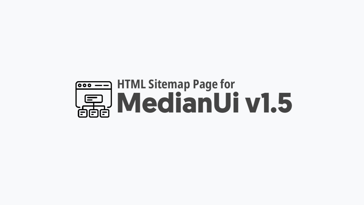 How to Create HTML Sitemap Page in Median Ui v1.5 | Sitemap Page for Median Ui