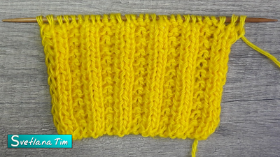 Узор (БИСЕРНАЯ РЕЗИНКА). Вязание спицами # 594 светлана тим