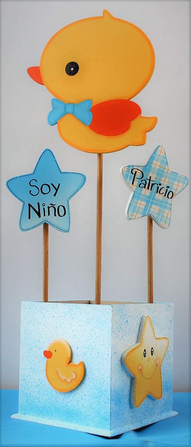 Manualidades en mdf: Marco para Baby Shower, Base patito y gancho con nombre, si gustan dejar un ...
