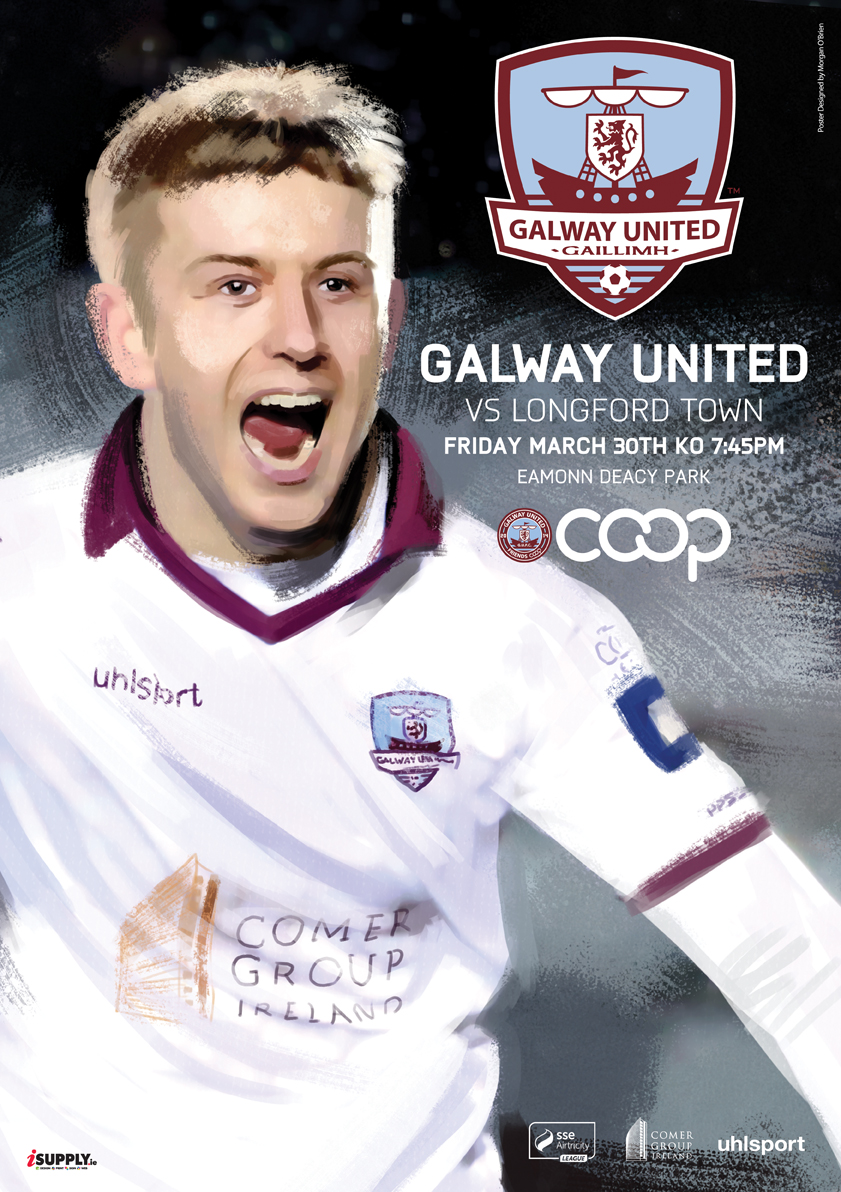 Galway United vs Longford Town Poster