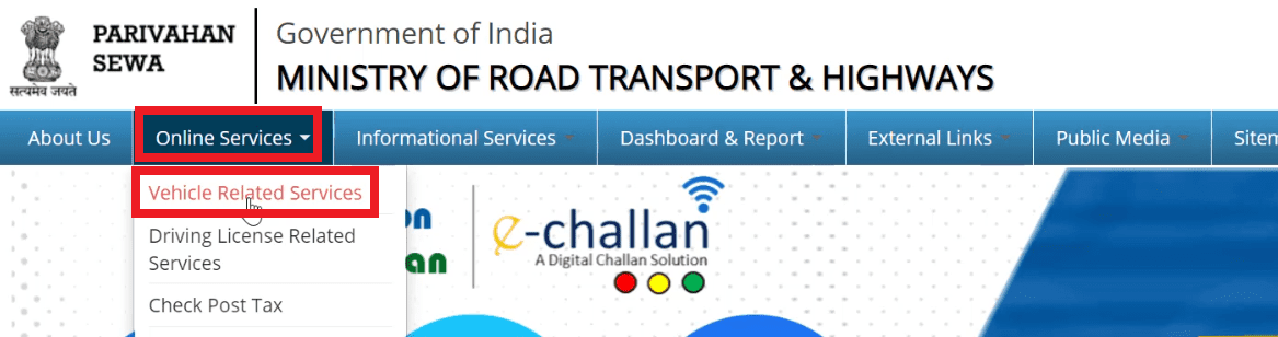 How to check pending challan of vehicle?