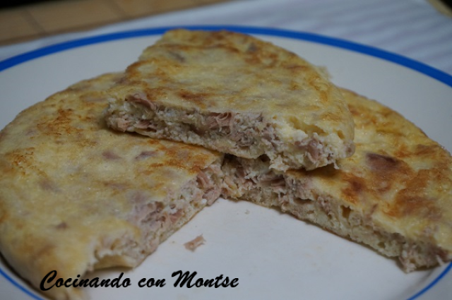 Tortilla Francesa Con Atún Y Queso
