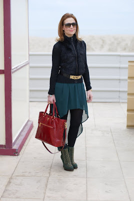 Studded boots, asymmetrical skirt | Fashion and Cookies - fashion and ...