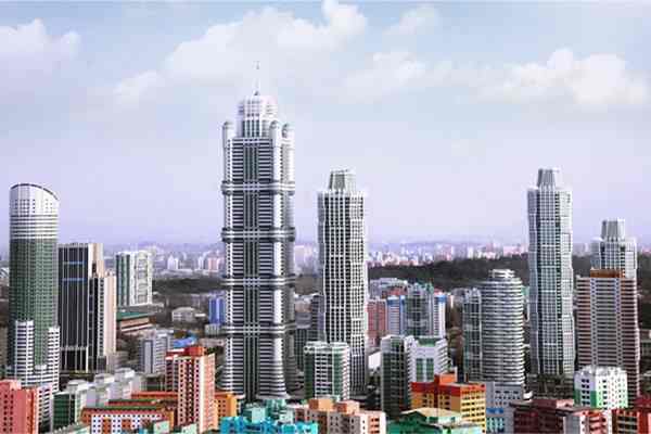 Pyongyang Skyline