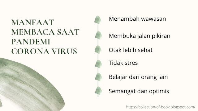 Manfaat membaca saat pandemi coronavirus