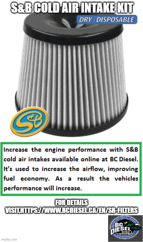 S&B Cold Air Intake Kit