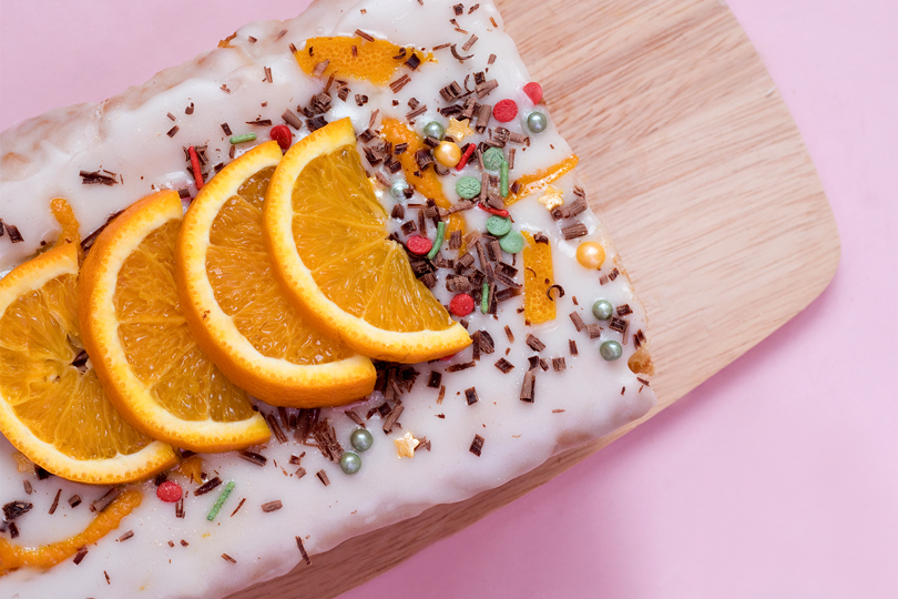 chocolate orange hidden loaf cake