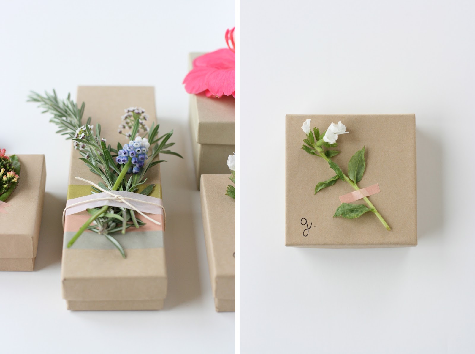 Paper Flower Gift Toppers 