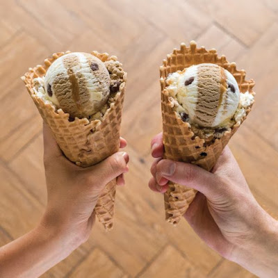 Baskin Robbins freshly baked waffle cone Baskin Robbins freshly baked waffle cone