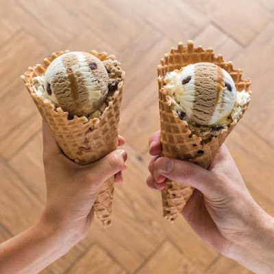 Baskin Robbins freshly baked waffle cone