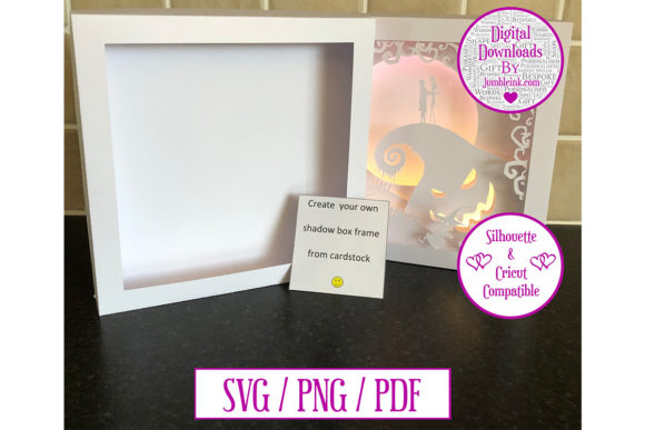 Scalable Card Shadow Box Frame Template