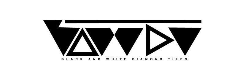 BLACK AND WHITE DIAMOND TILES