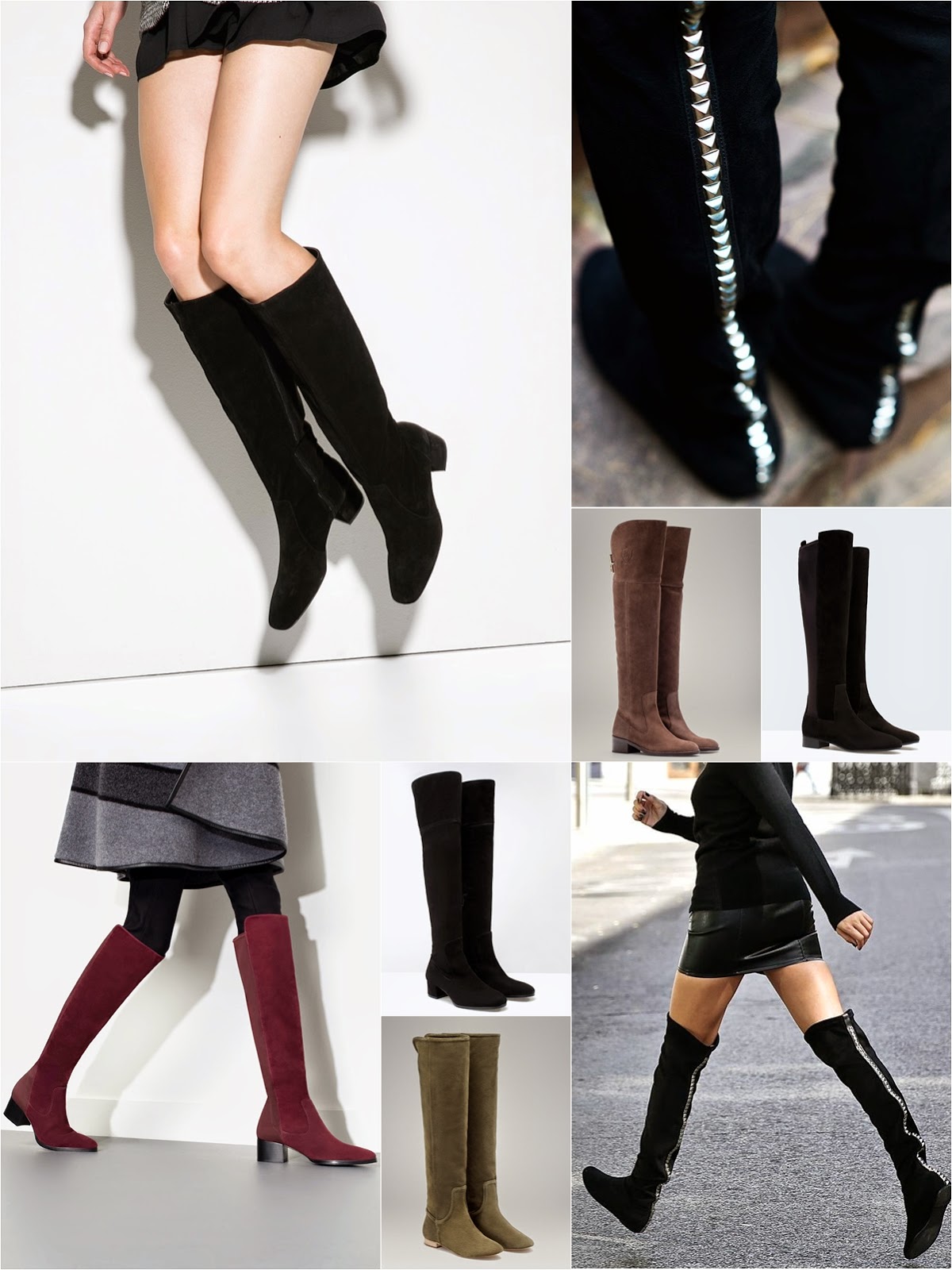 outfit botas altas planas