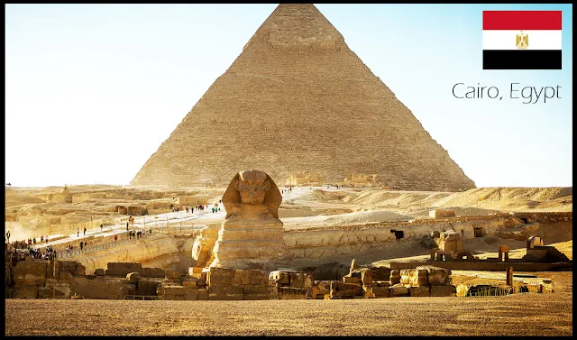 The Great Sphinx and the Pyramid of Cheops
