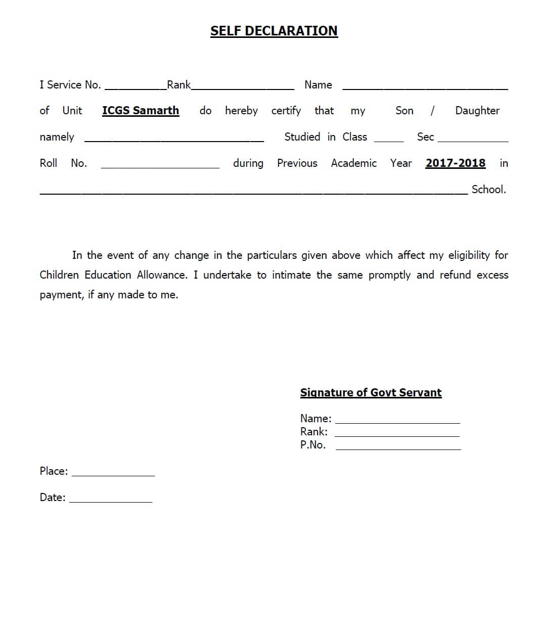 7th CPC Children Education Allowance: Guidelines and Sample of Claim Form, School ...1068 x 1246
