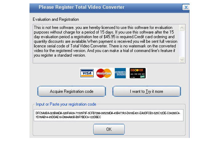 Total Video Converter 3.11 serial key or number