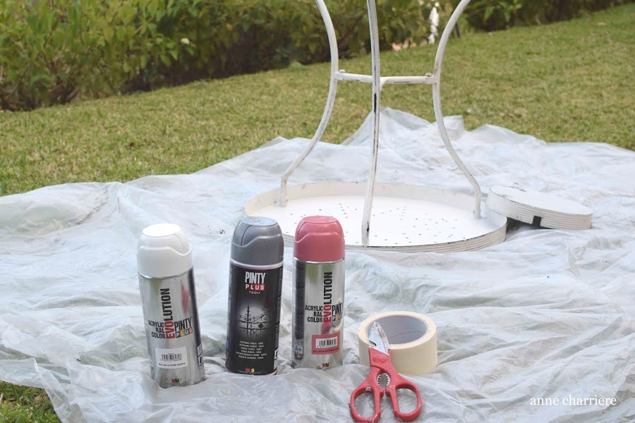 www.annecharriere.com, pintar con pintura spray, facilísimo,