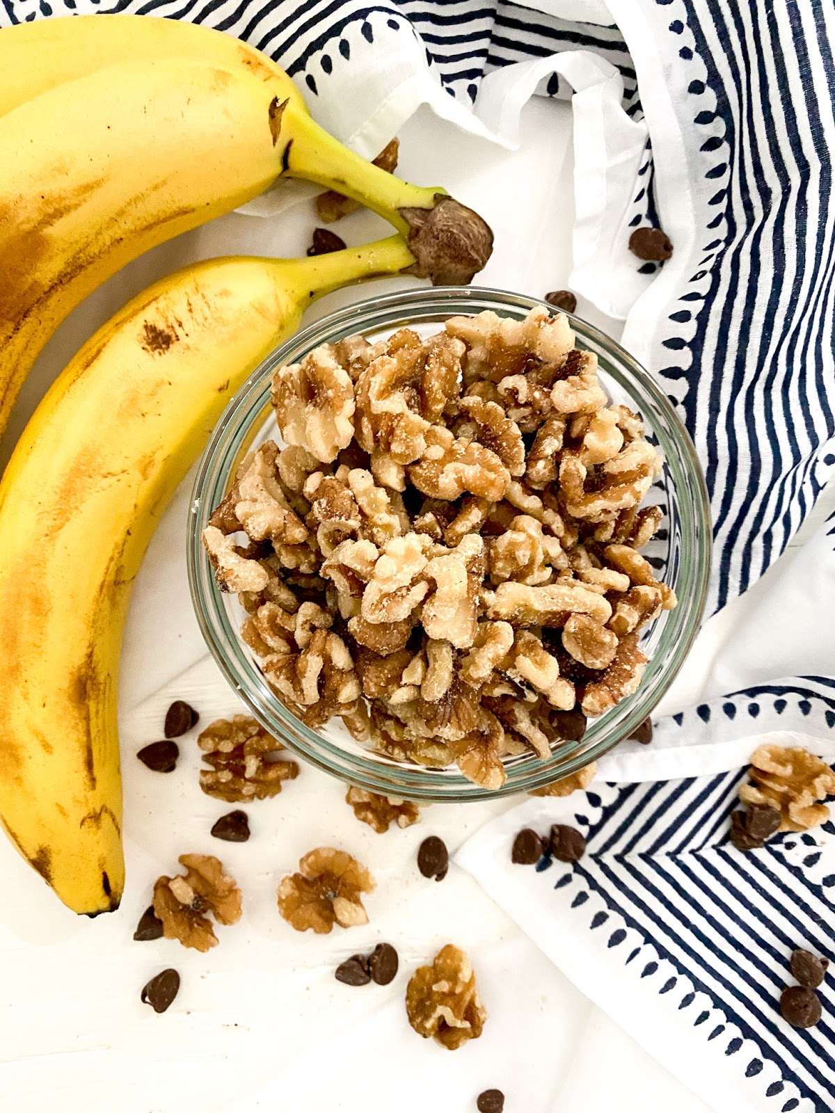 Baking With Kids! Walnut Chocolate Chip Banana Muffins Olive and Tate