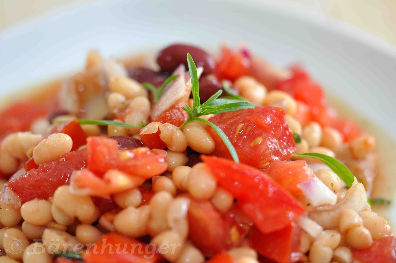 Tomaten Bohnen Salat | Bärenhunger