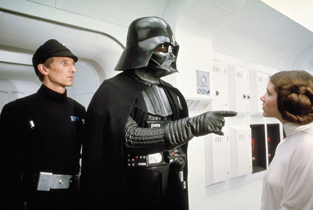 Darth Vader Princess Leia Star Wars movieloversreviews.filminspector.com