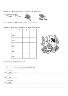 atividades com centena dezena unidade matematica