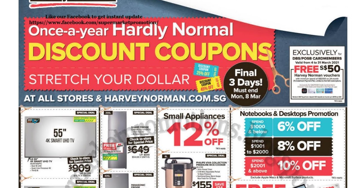 Harvey Norman Discount Promotion 06 09 March 2021 Supermarket