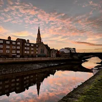 Dublin pictures: Sunrise over the Dodder River