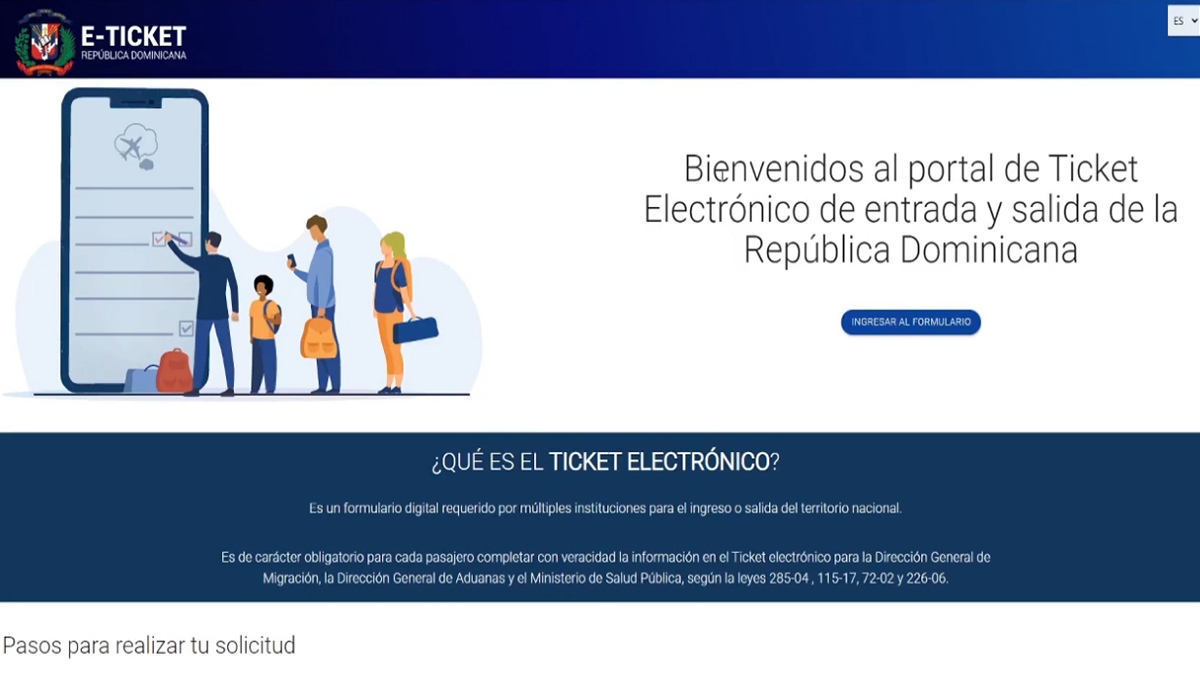 REPÚBLICA DOMINICANA FORMULARIO ELECTRÓNICO TURISTAS 03 REPÚBLICA DOMINICANA FORMULARIO ELECTRÓNICO TURISTAS 03