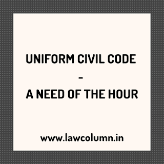 UNIFORM CIVIL CODE UNIFORM CIVIL CODE
