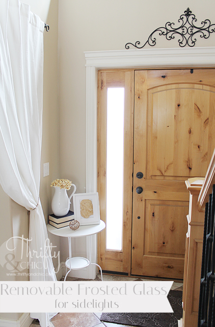 Thrifty And Chic Diy Projects Home Decor Thrifty And Chic Diy Projects, Ways To Cover Sidelights