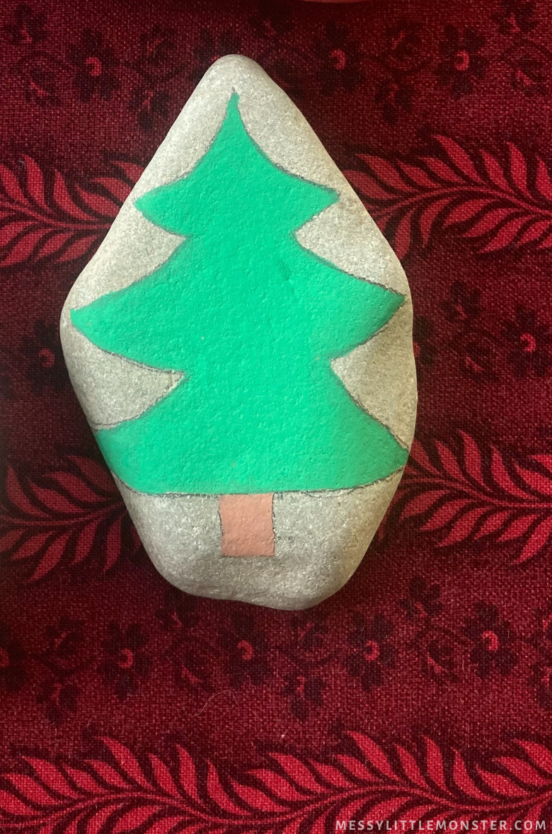 Featured image of post Step By Step Rock Painting Christmas - Play with the colors, alter the design a bit, change a cat to a bear if you&#039;d like!