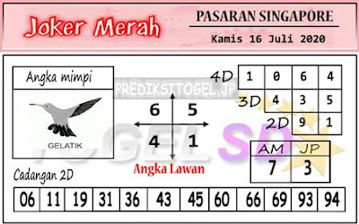 12+ Prediksi Joker Merah Sgp Kamis