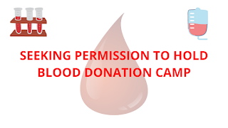 Write a Formal Letter on Blood Donation Camp