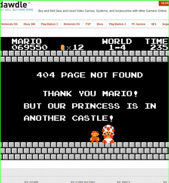 Dawdle, Mario, 404 page, 