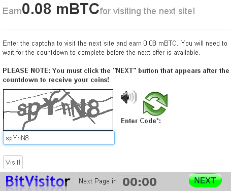 The Bitcoin Master: Site Review: BitVisitor (1 update)