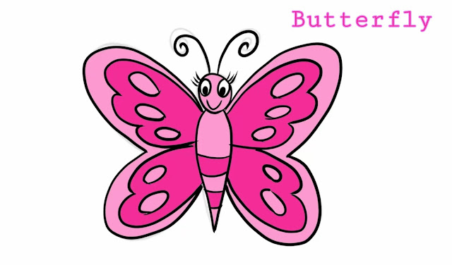 Butterfly Drawing for Kids - Nifty Toy Art-saigonsouth.com.vn