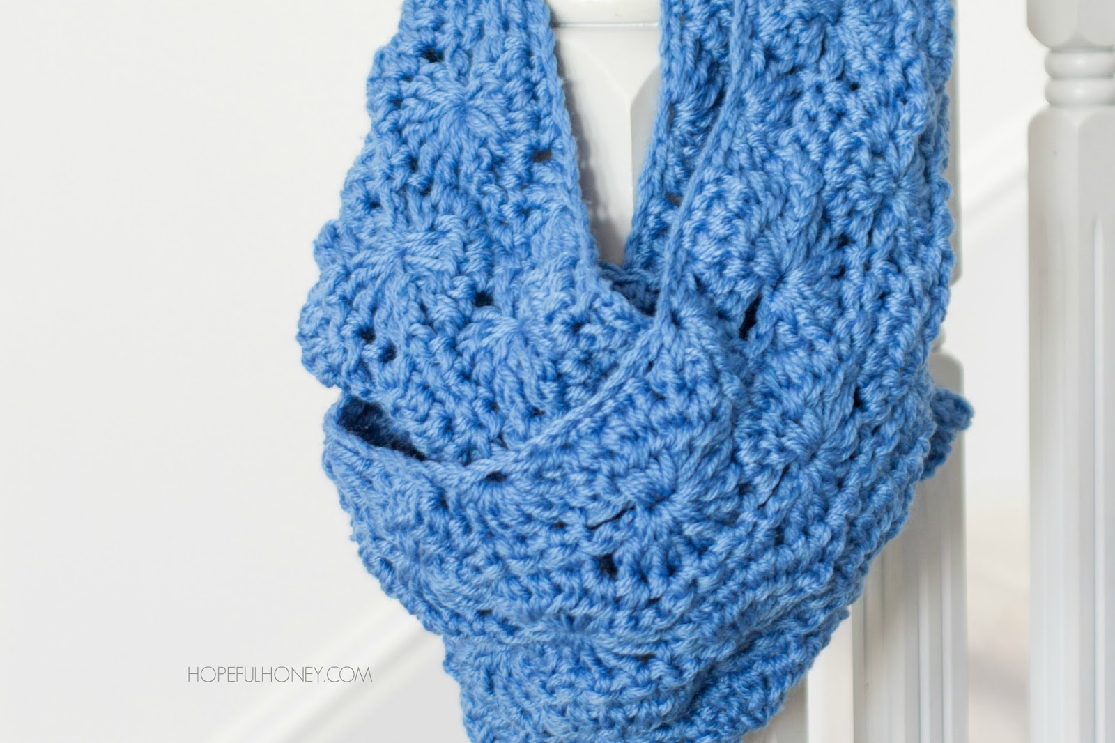 Hopeful Honey Craft, Crochet, Create Chunky Infinity Scarf Free