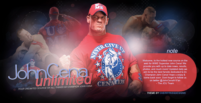 JohnCena-Unlimited // Your Unlimited Source For 12x Champion John Cena!