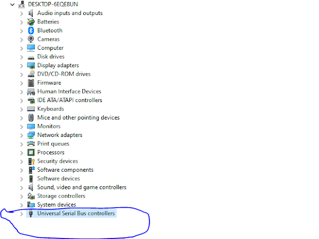 Memperbaiki modem di Univversal Serial Bus controllers