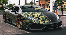 lamborghini huracan camo half carscoops wrap menacing looks wheels recommended tuning