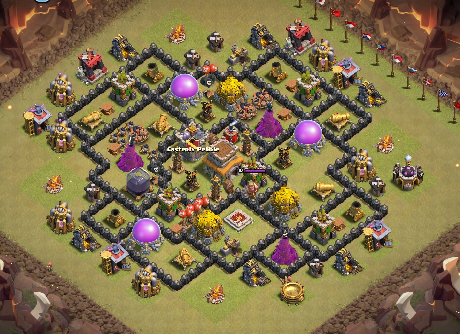 Best Level 8 Town Hall Base Best Level 8 Town Hall Base