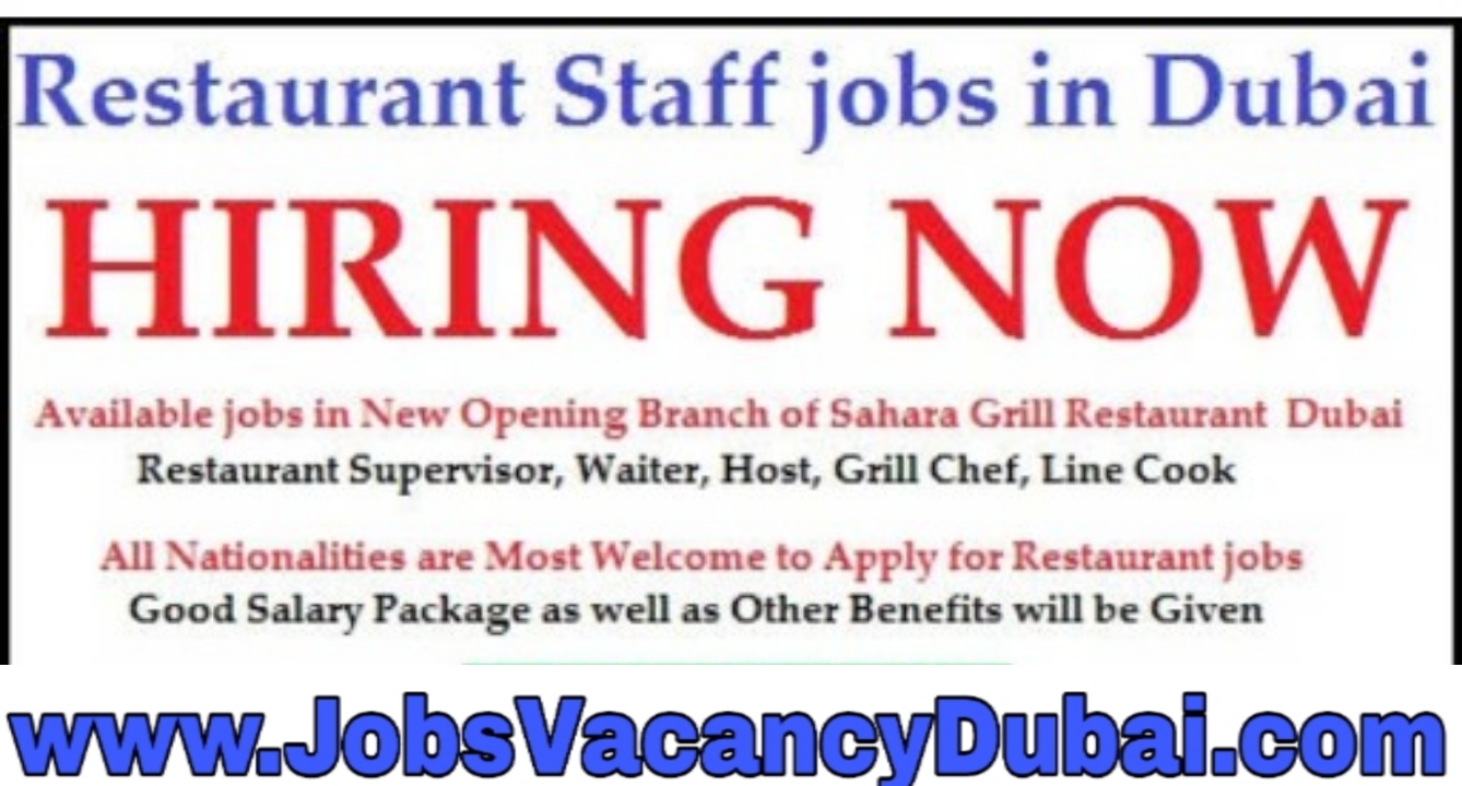 3BK Restaurant Dubai For Waiter/Waitress/Hostess/Restaurant Manager