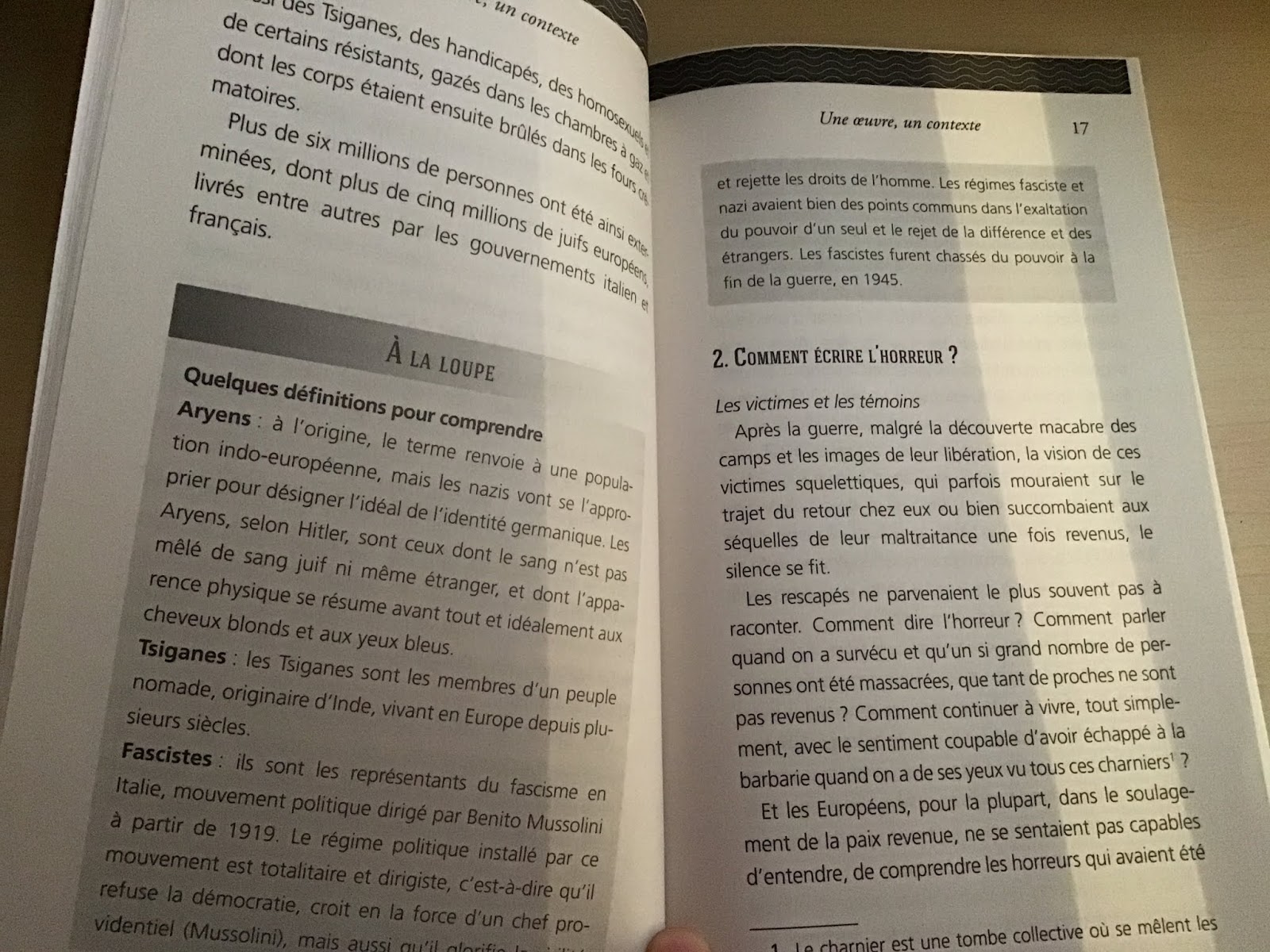 Cours de Français: PHOTOGRAPHIES DE "UN SECRET" DE GRIMBERT