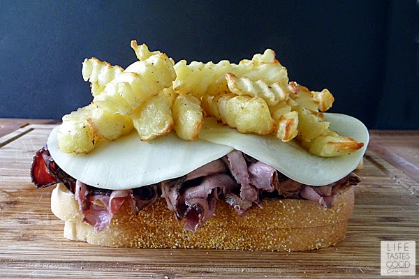 Pittsburgh Style Sandwiches | by Life Tastes Good are a homemade version of that delicious sandwich made famous by the Primanti Bros. #GameTimeGrub #Ad