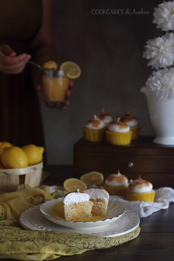 Cupcakes Lemon Pie. Reto Cupcakes Revival. Cookcakes de Ainhoa