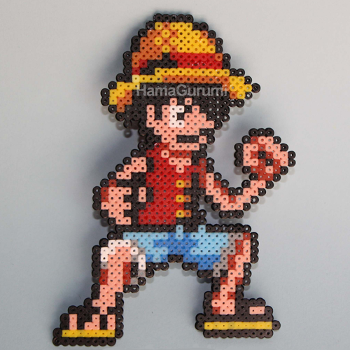 Luffy One Piece Hama Beads