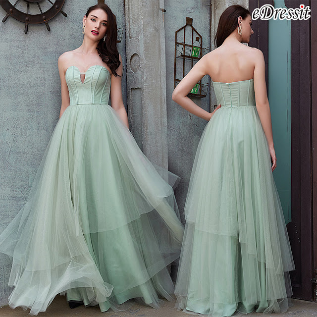 eDressit Sexy Green Corset Elegant long Party Evening Dress