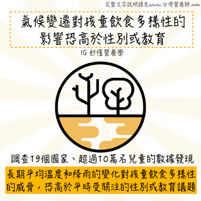 【秒懂營養學】氣候變遷與永續飲食 【秒懂營養學】氣候變遷與永續飲食